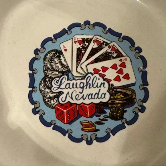 Laughlin Nevada 5" Ceramic Ash Tray - Picture 2 of 4